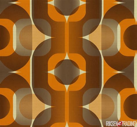 RETRO 70s BROWN BEIGE ORANGE QUALITY FEATURE DESIGNER WALLPAPER 95528-1 ...