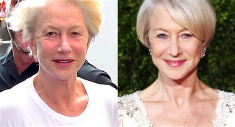 Helen Mirren Without Makeup - No Makeup Pictures - Makeup-Free Celebs