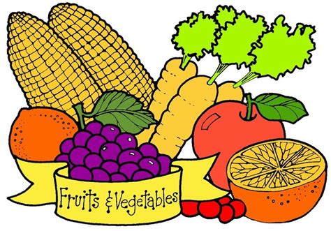 fruit%20and%20vegetable%20border | Fruits and vegetables, Vegetable drawing