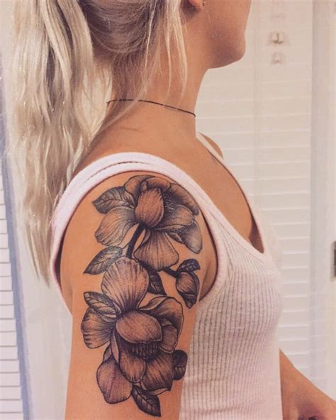 Floral Tattoo, Magnolia Tattoo | Flower tattoo shoulder, Magnolia tattoo, Floral tattoo sleeve