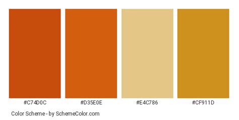 Persimmon (Kaki) Fruit Color Scheme » Brown » SchemeColor.com