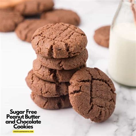 Sugar Free Peanut Butter and Chocolate Cookies - THE SUGAR FREE DIVA