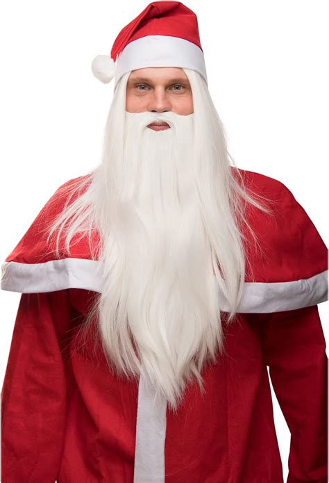 Wig + Beard + Cap Father Christmas Father Christmas smooth Christmas ...