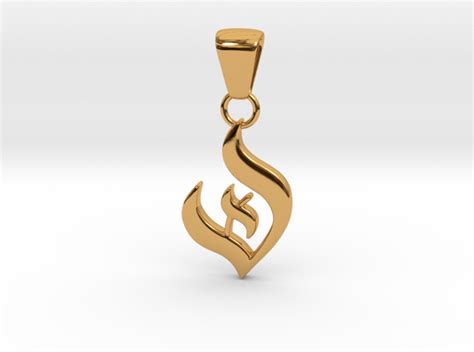 Elegant Deism Pendant Necklace. (50% larger) by JoshaGibs on Shapeways