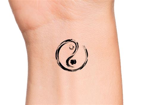 Small Yin Yang Temporary Tattoo / Zen Tattoo / Peace Tattoo / - Etsy Australia