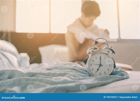 Don t wake me up. stock image. Image of clock, person - 79618349