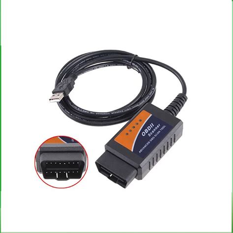 OBD/OBDII scanner ELM327 USB car diagnostic interface scan tool supports all OBD II protocols-in ...