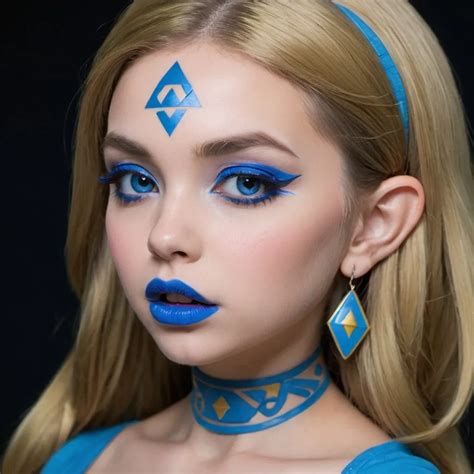 Zelda bimbo hypnotic blue lips