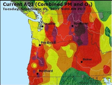 Central WA wildfires shroud Seattle in ash, smoke - seattlepi.com