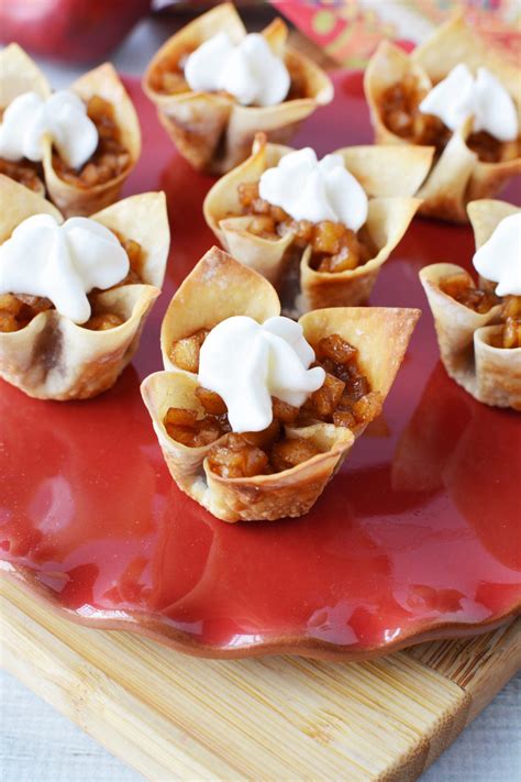 Apple Pie Wonton Cups Recipe - The Rebel Chick