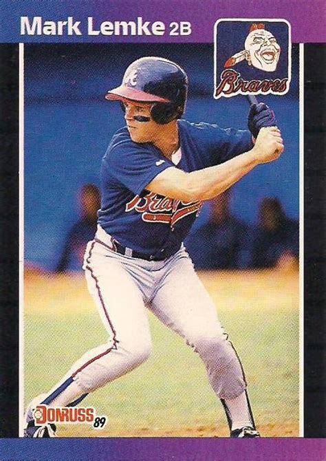 Mark Lemke 1989 Donruss Baseball Card - 1980s Baseball