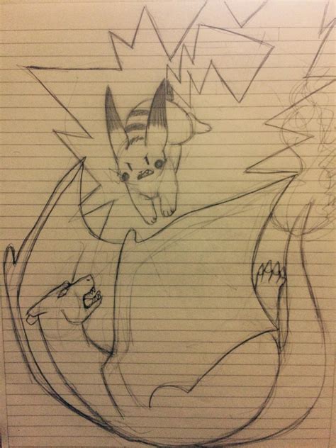 charizard vs. pikachu by animalistc on DeviantArt