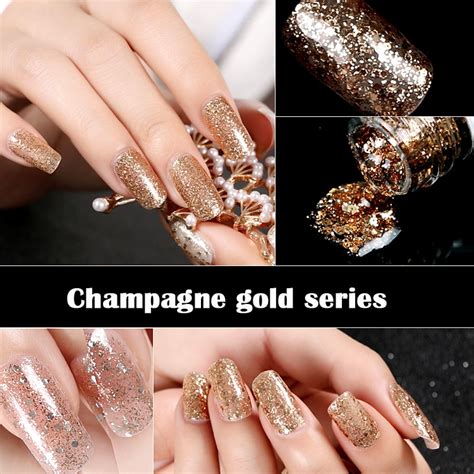 Aliexpress.com : Buy New Nails Art Long Lasting Champagne Gold Nail ...
