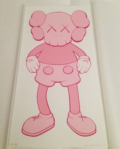 Companion Print (Pink) by Kaws Editioned artwork | Art Collectorz