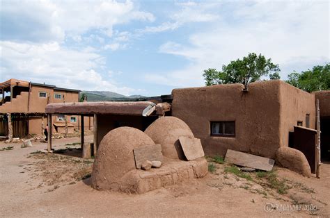 Taos Pueblo and a Thousand Year Old Taos Pueblo Adobe Houses