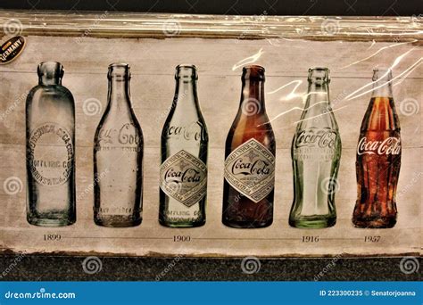 History of Coca Cola - Bottles of Cola Editorial Image - Image of cocacola, soft: 223300235