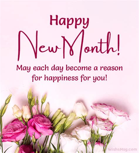 180+ Happy New Month Wishes and Messages | WishesMsg