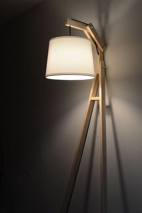 Rustic Wood Floor Lamp Farm House Lighting Industrial - Etsy UK
