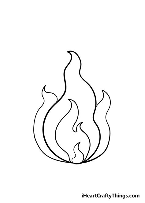 Fire Drawing - How To Draw Fire Step By Step!