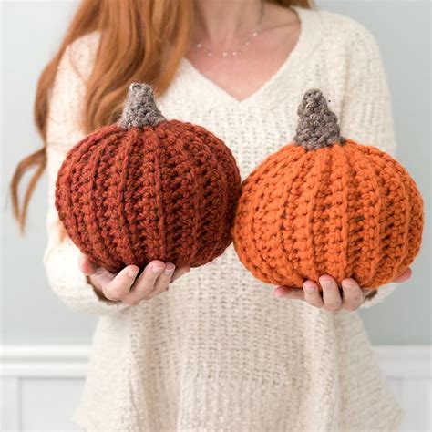 Easiest Large Pumpkin Crochet Pattern - | Crochet pumpkin pattern ...