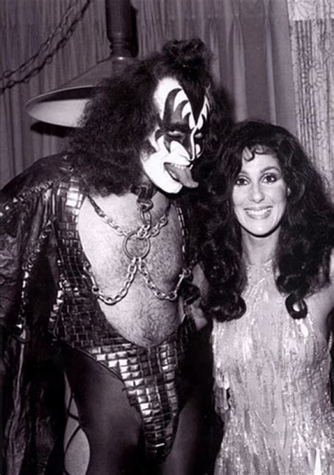 Gene Simmons of KISS and Cher began dating in 1979 when Cher went up to ...