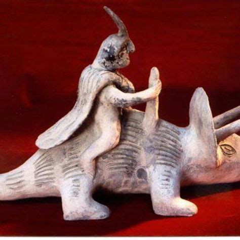 Ancient sculpture of a man riding a dinosaur; WTF? | Ancient mysteries, Ancient civilizations ...