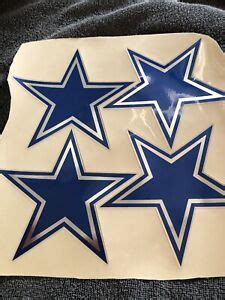 NEW DALLAS COWBOYS Football Full Size Helmet Chrome Decals 3M HIGH ...