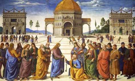 Delivery of the Keys - Perugino, Fresco in the Sistine Chapel