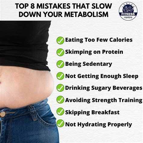 TOP 8 MISTAKES THAT SLOW DOWN YOUR METABOLISM in 2020 | Metabolism, Health tips, Slow down