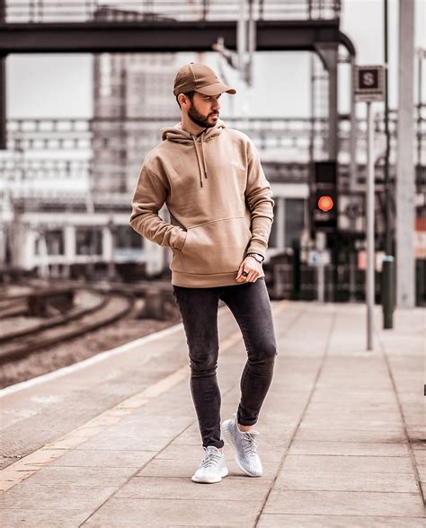 How To Style A Beige Hoodie - Your Average Guy