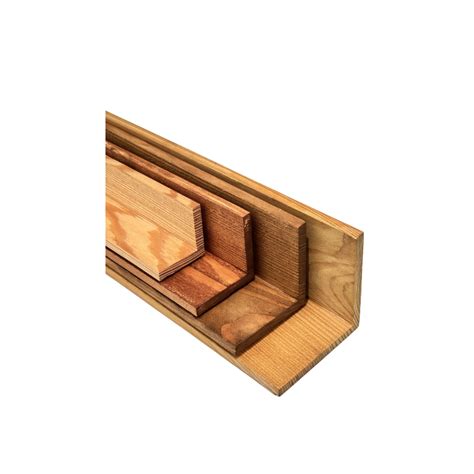 Oiled Larch cladding L shaped corner trim in various sizes - EJ Timber