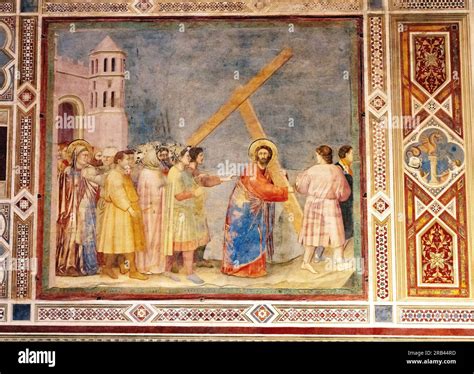 Giotto fresco, the Scrovegni Chapel, Padua Italy - 1300s Italian ...