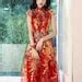 Red Gold Qipao Wedding Dress,,sequins Bridal Dress,bridal Gown,chinese ...