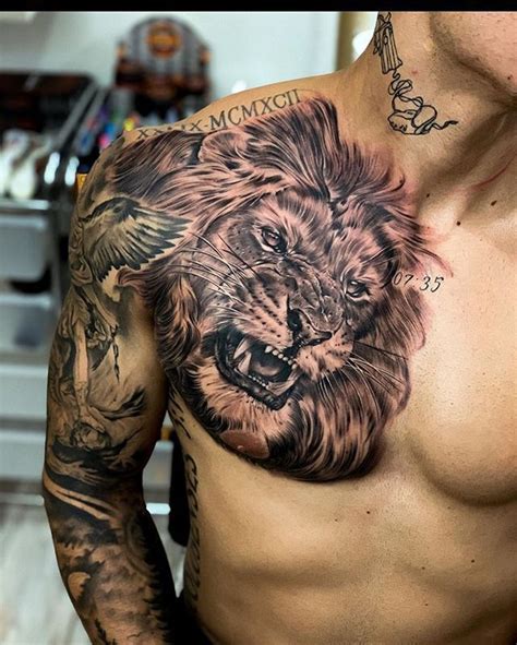 Lion Tattoo Designs Chest - Design Talk