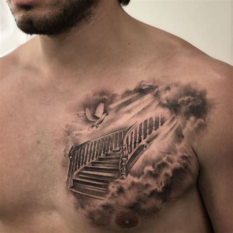 Introducing Stairway To Heaven Tattoo Chest For A Perfect Finish