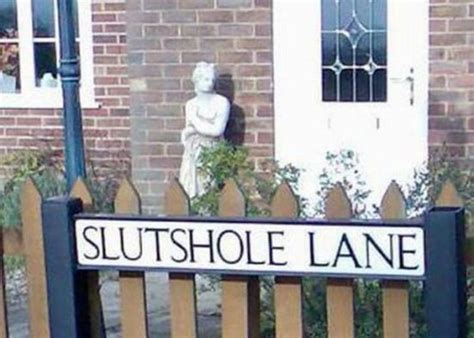 Funny and Rude Place Names in the UK - silly street and road names