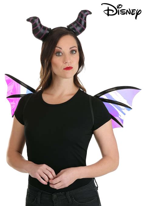 Maleficent Dragon Horns Headband and Wings Kit