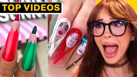 Craziest Nail Art On Another Level! | SSSniperWolf - YouTube