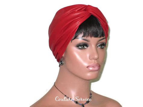 Handmade Leather Turban, Red – Couture Service