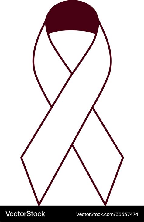 Breast cancer awareness month ribbon cartoon Vector Image