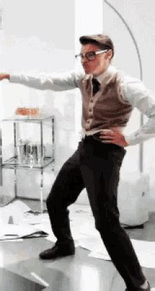 Nerd Dance GIF - MrBean Funny Silly - Discover & Share GIFs