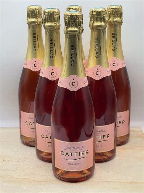 Cattier Dry rosé - Champagne Rosé - 6 Bottles (0.75L) - Catawiki