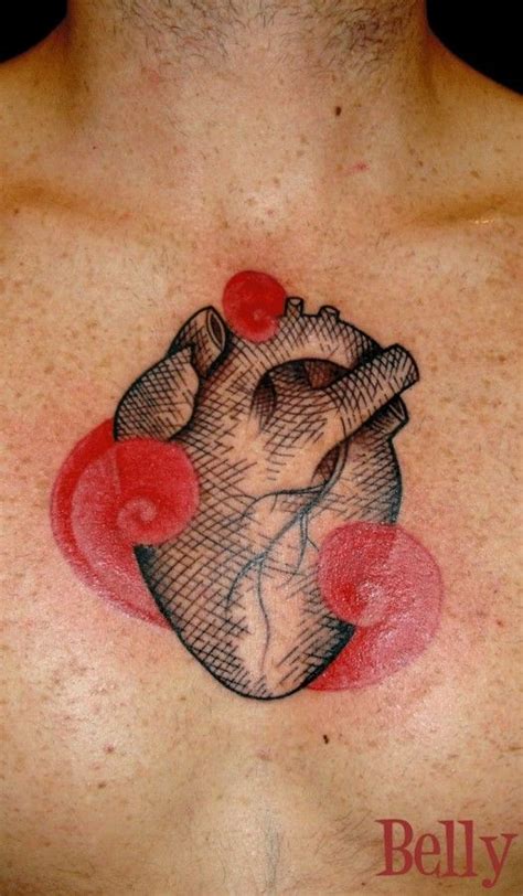 http://tattoomagz.com/black-heart-tattoos/black-heart-tattoo-with-red/ Tattoos 3d, Red Ink ...