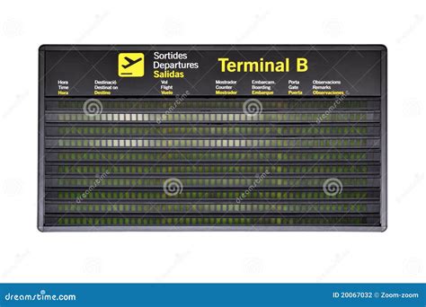 Airport timetable stock photo. Image of schedule, sign - 20067032