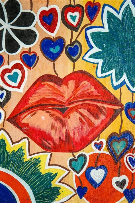 Kiss my love! Painting | Painting, Pop art painting, Graffiti painting