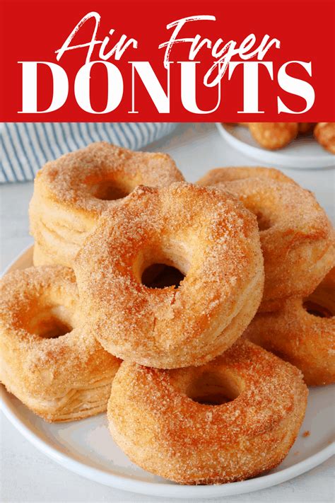 These Air Fryer Donuts are made with canned biscuits and coated with cinnamon sugar. It's a ...