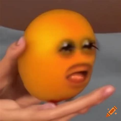 Funny stoned orange meme on Craiyon