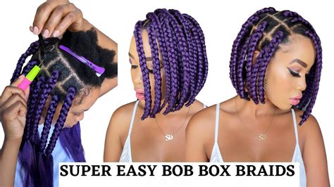 🔥 EASY BOB BOX BRAIDS /🚫NO RUBBER BANDS / TENSION FREE / CROCHET METHOD ...