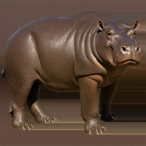 Exquisite PNG Rendering of a Majestic Hippopotamus A HighQuality Visual Treat | PNG Prompt
