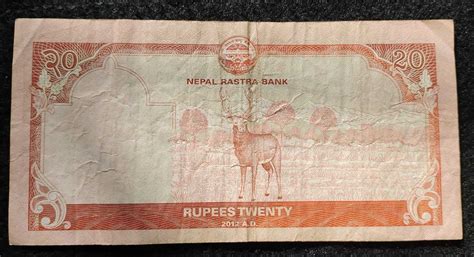 Nepal 20 Rupees use banknote - BidCurios